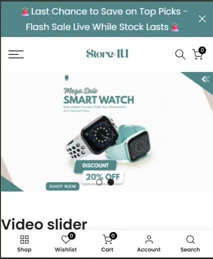 Store4U mobile website project by TRYFYRO