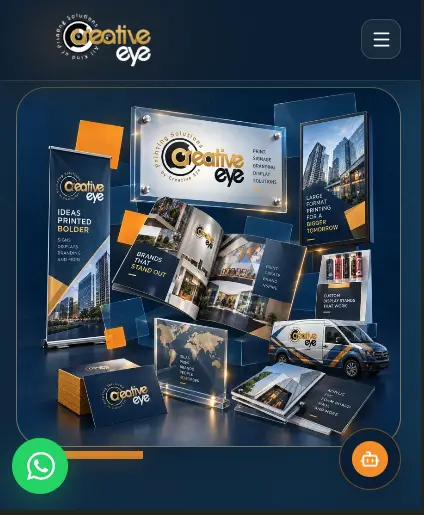 Creative Eye mobile website project by TRYFYRO