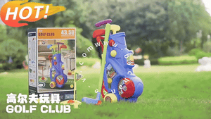 Kids Golf Set with Rolling Bag Kingsport Luxury Mini Golf Toy Set