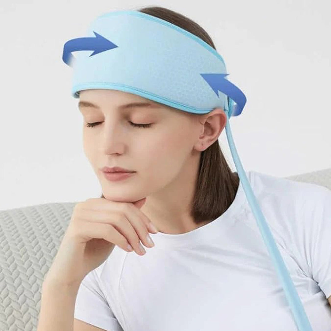 Heated Airbag Head Massage Cap 6 Zone Compression Massager with Heat Therapy
