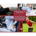 Electric Lumbar Massager Smart Back Pain Relief Machine Air Pressure & Vibration Modes