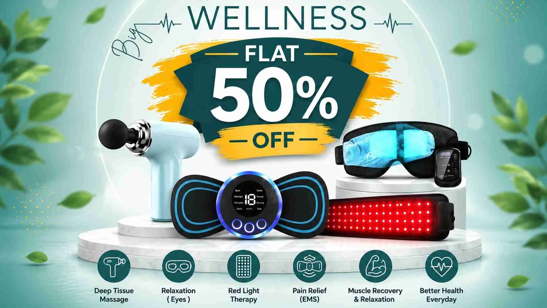Flat 50% off on everything limited time offer with free delivery in UAE