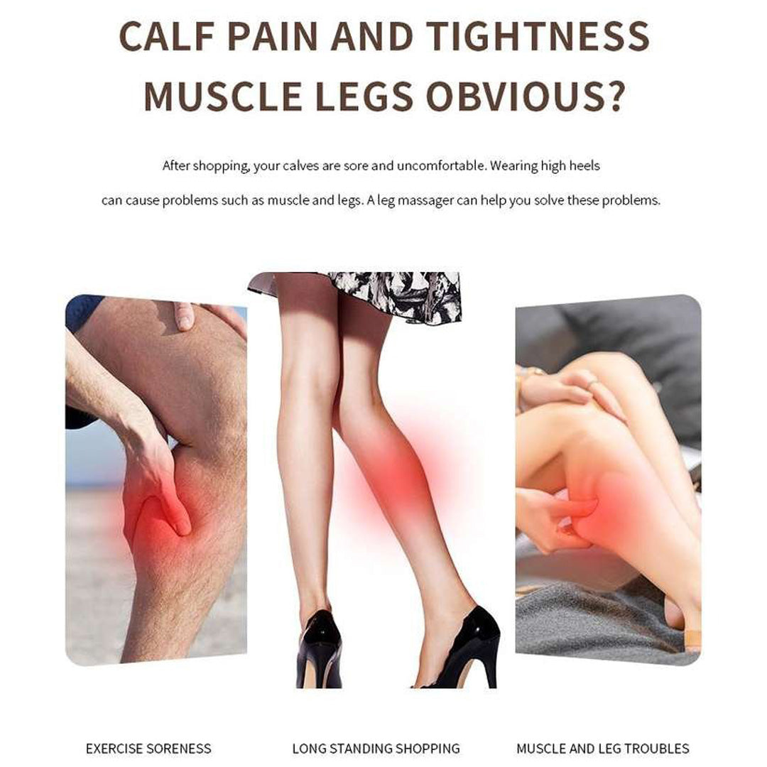 Air Compression Leg Massager Portable Adjustable Calf Massager for Circulation