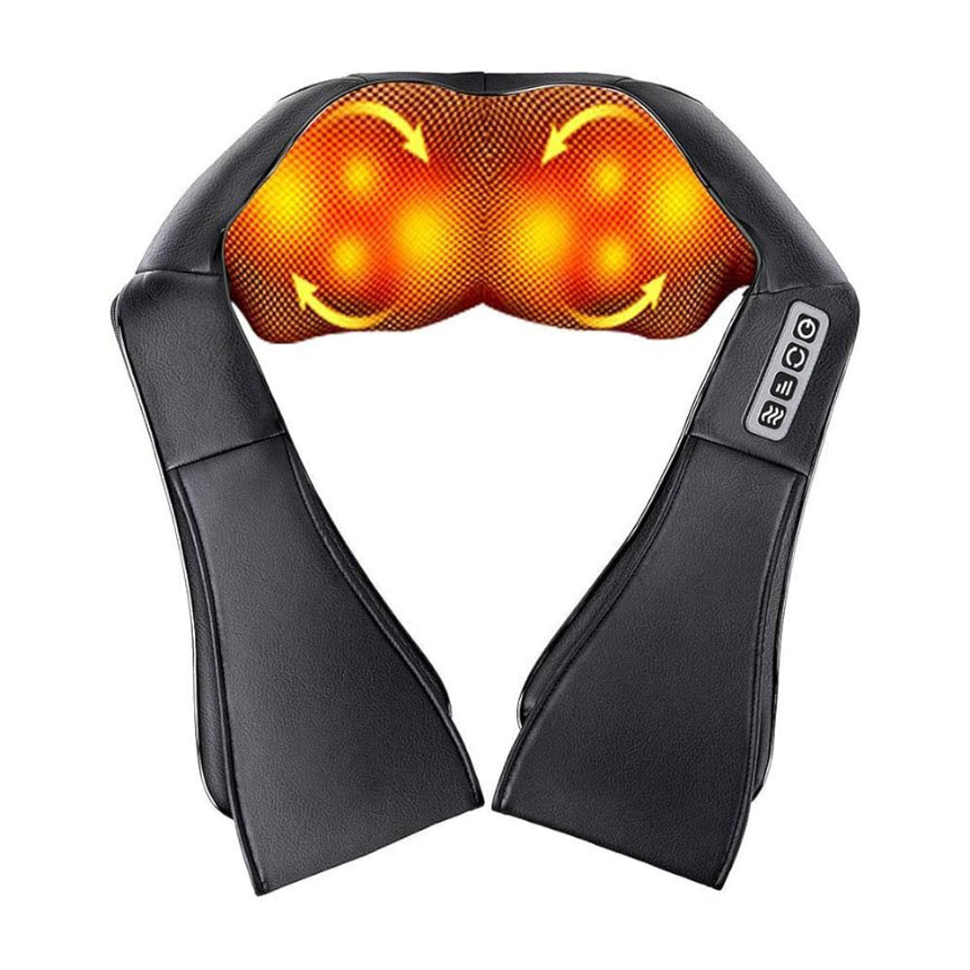 Neck Kneading Massager with Heat Electric Shoulder & Neck Massager for Pain Relief