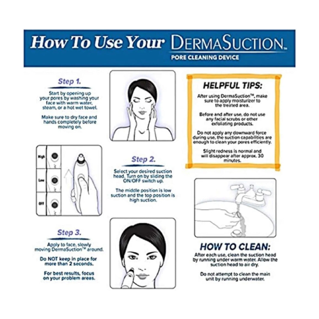 Blackhead Remover Pore Vacuum Electric Facial Cleaner with 5 Suction Levels