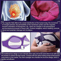 Multicolor electronic breast massager bra designed with magnetic field technology for chest firming and lifting.
