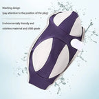 Diagram illustrating the comfortable, wireless, and intimate traditional bra structure design for effective chest wrapping.