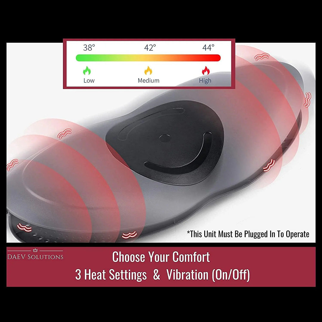 Electric Lumbar Massager Smart Back Pain Relief Machine Air Pressure & Vibration Modes