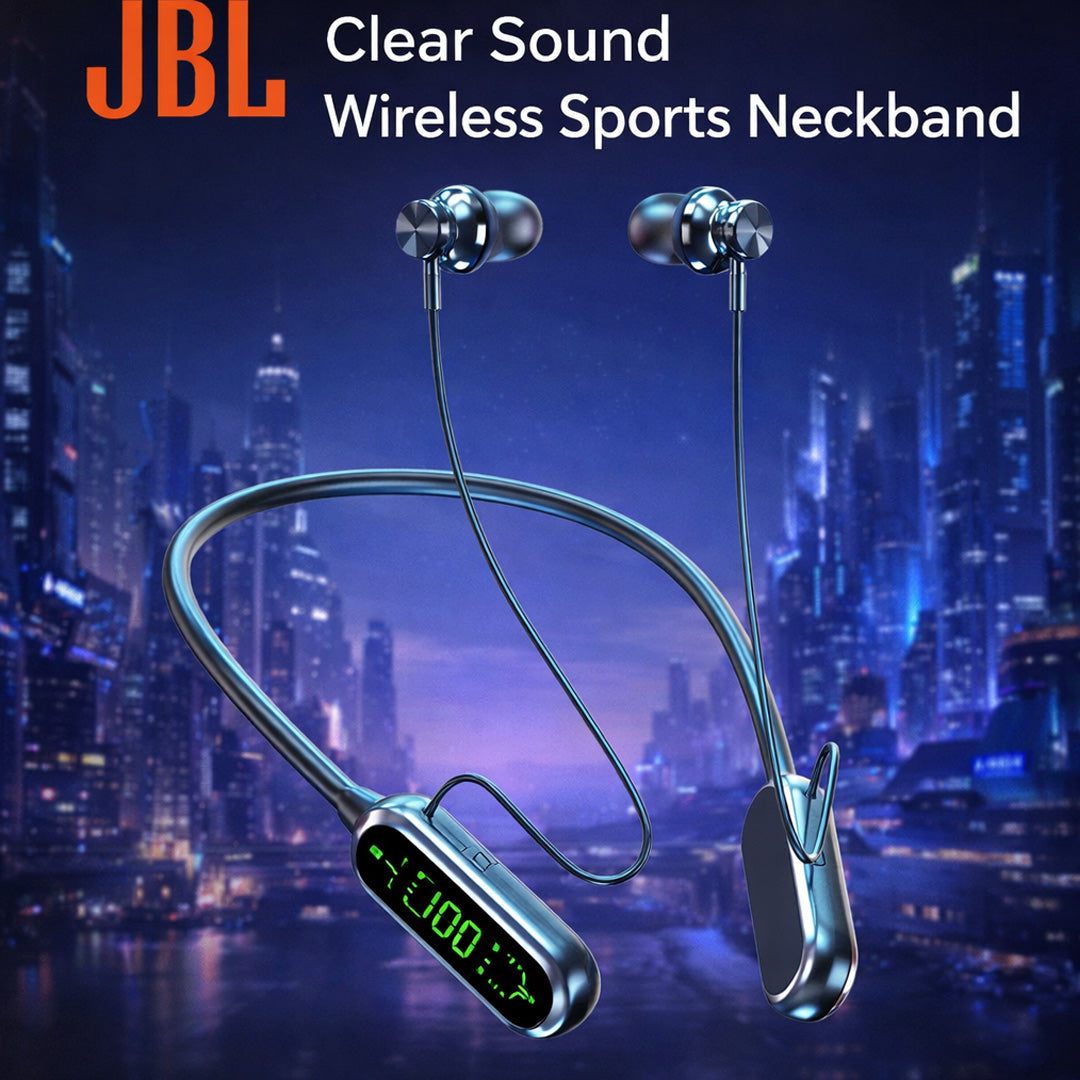 JBL Wireless Sports Neckband BT 5.4 Clear Sound Bass Earphones