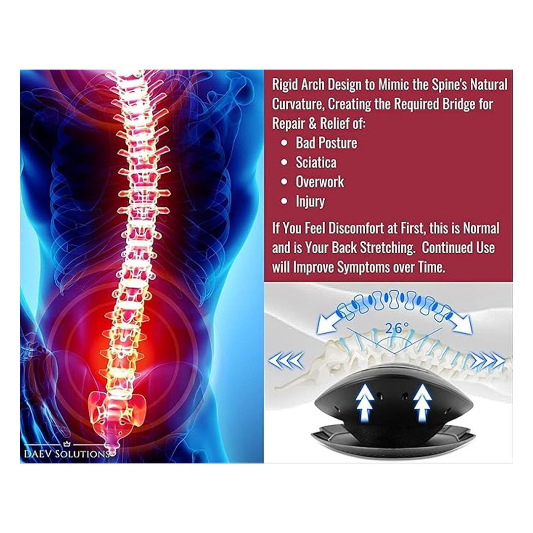 Electric Lumbar Massager Smart Back Pain Relief Machine Air Pressure & Vibration Modes