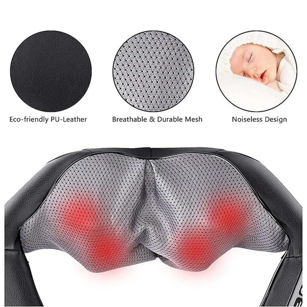 Neck Kneading Massager with Heat Electric Shoulder & Neck Massager for Pain Relief