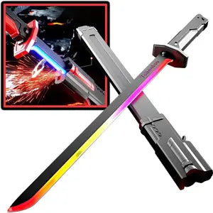 Spark glow toy knife with flashing LED lights for creative fun play