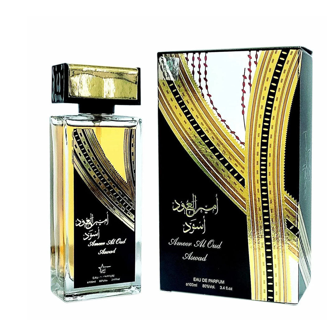 Ameer Al Oud Aswad Perfume 100ml Oud Woody Long Lasting Luxury Unisex Fragrance