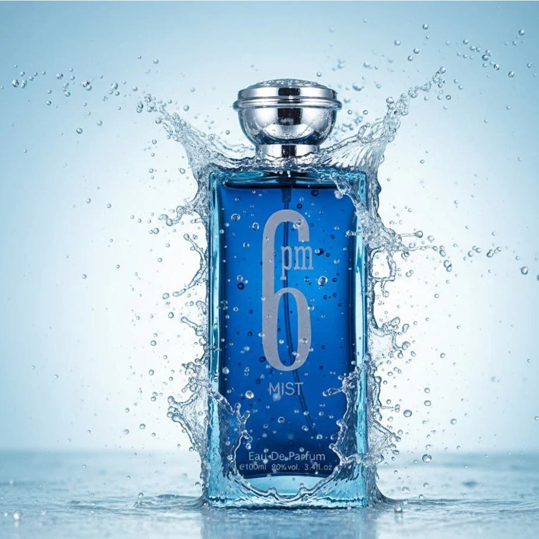 6 PM Mist Eau De Parfum 100ML Fresh Aquatic Long Lasting Unisex Fragrance