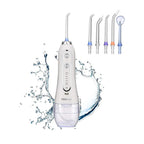 H2O Oral Irrigator Water Flosser Powerful Dental Cleaner with Adjustable Pressure & Multiple Tips