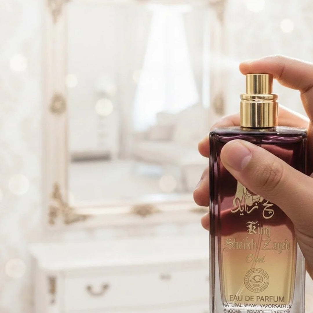 King Sheikh Zayed Oud Eau De Parfum 100ML Luxury Arabian Oud Long Lasting Fragrance for Men