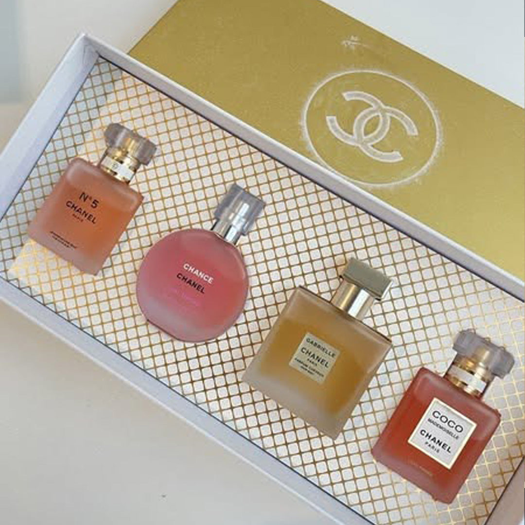 Chanel Mini Perfume Set 4x25ml Elegant Women Fragrance Collection