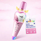 Bluetooth karaoke microphone for kids with built in speaker and clear sound quality