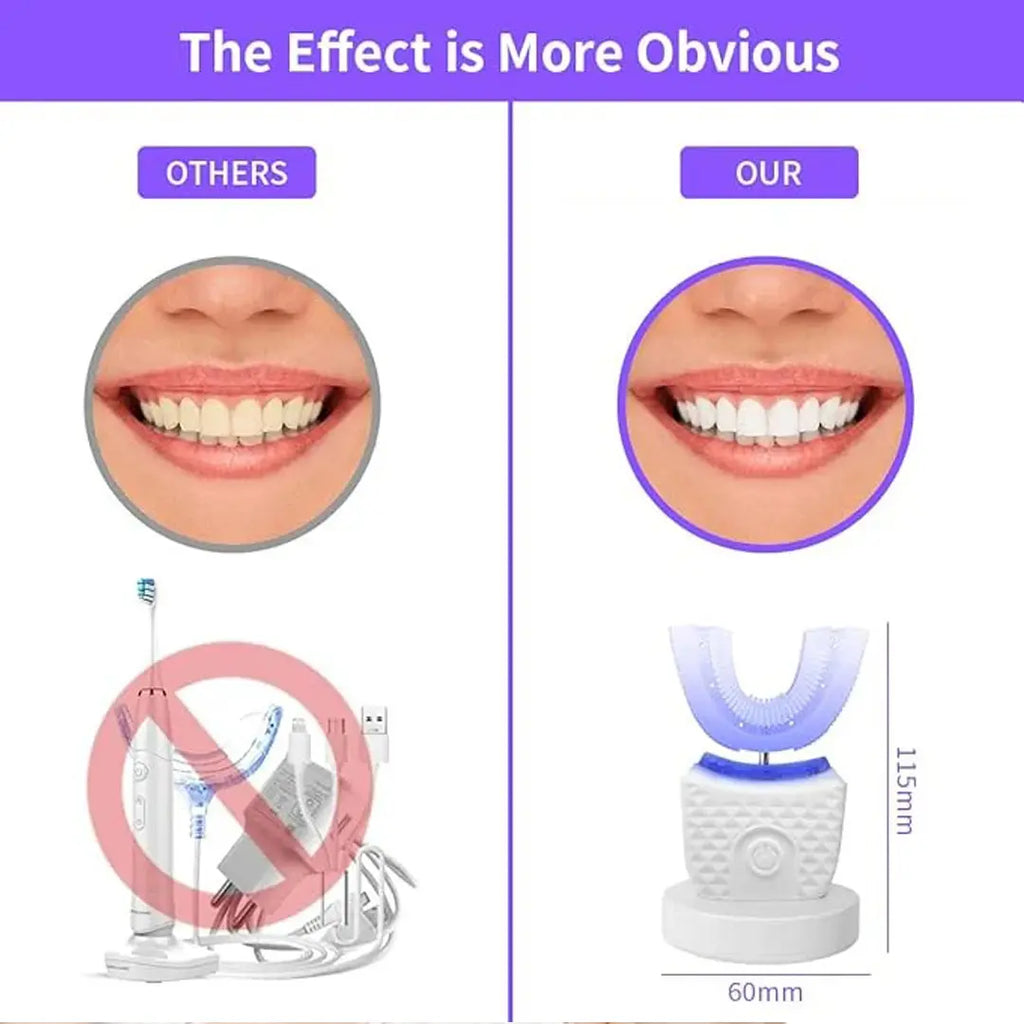 Bright Clean automatic whitening toothbrush for hands free sonic cleaning