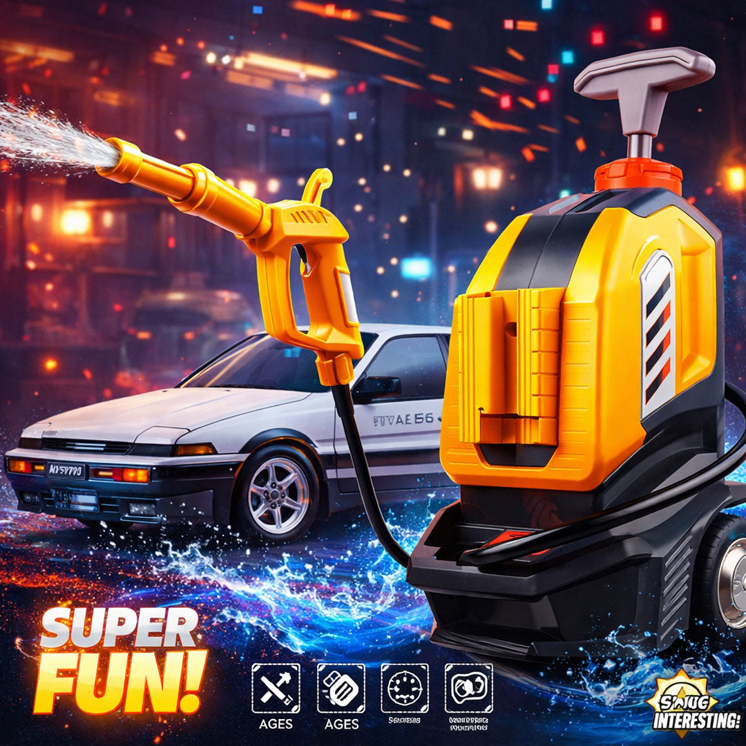 Car Wash Toy Set for Kids Interactive Car Cleaning Play set with Water Spray & Spinning Brushes