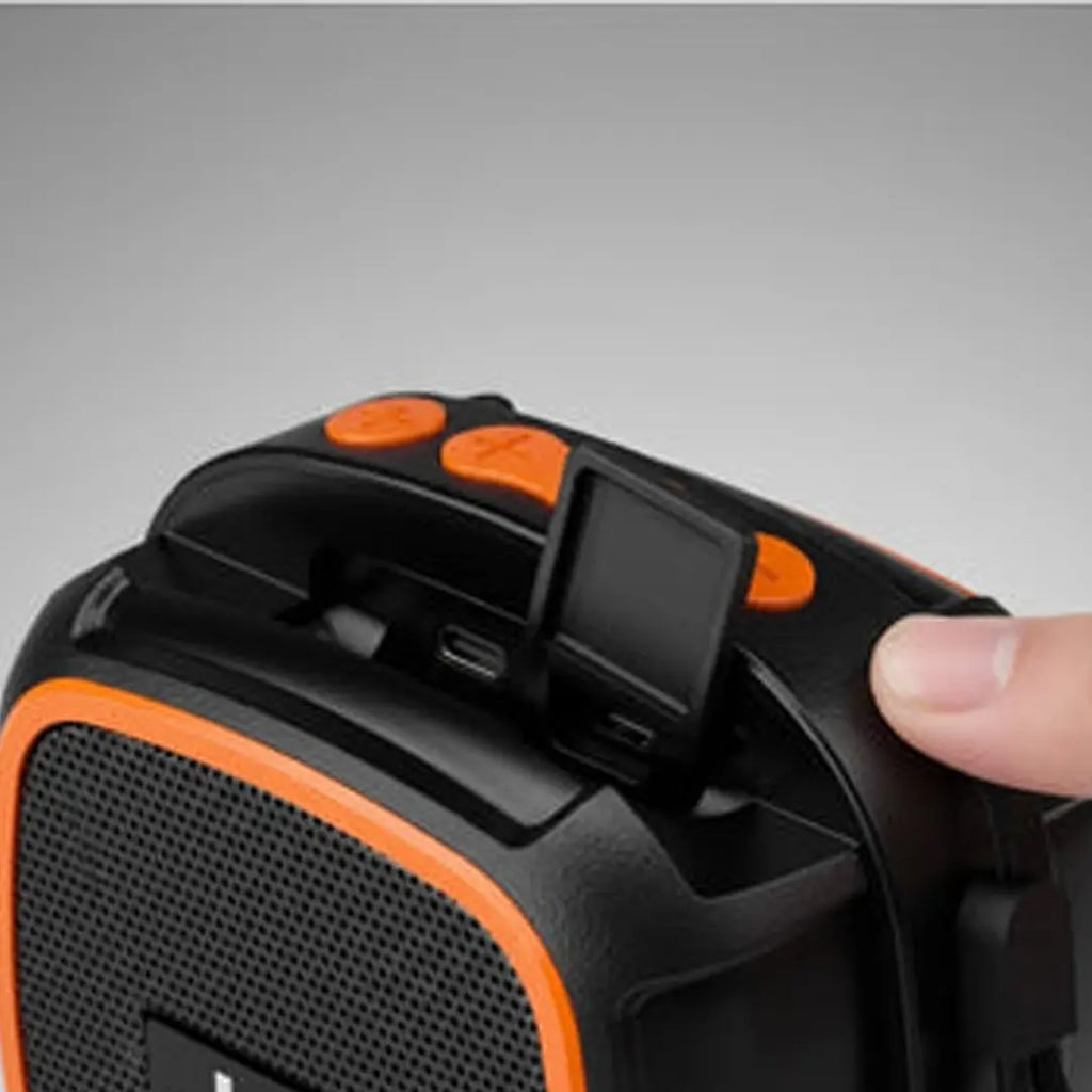 Multi mode portable speaker supporting USB, TF card, FM radio and TWS pairing