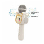 Cute Cartoon Wireless Karaoke Microphone Kids Singing Mic with Built-in Speaker