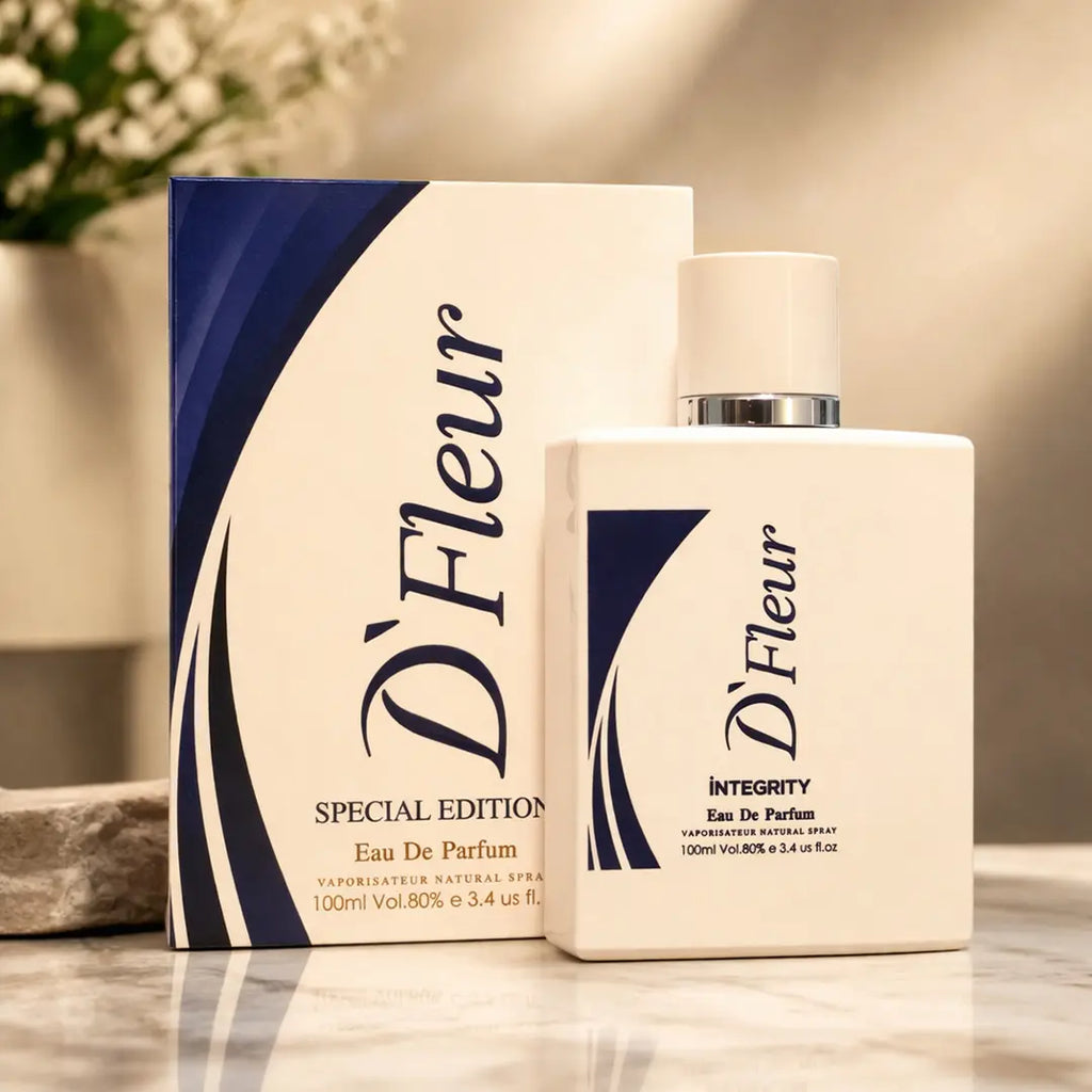 D'Fleur perfume 100ml with long lasting floral woody unisex fragrance