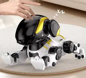 Programmable robot dog toy for children with exciting interactive play modes