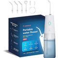 Flosmore portable water flosser with 300ML tank and 360 degree nozzle