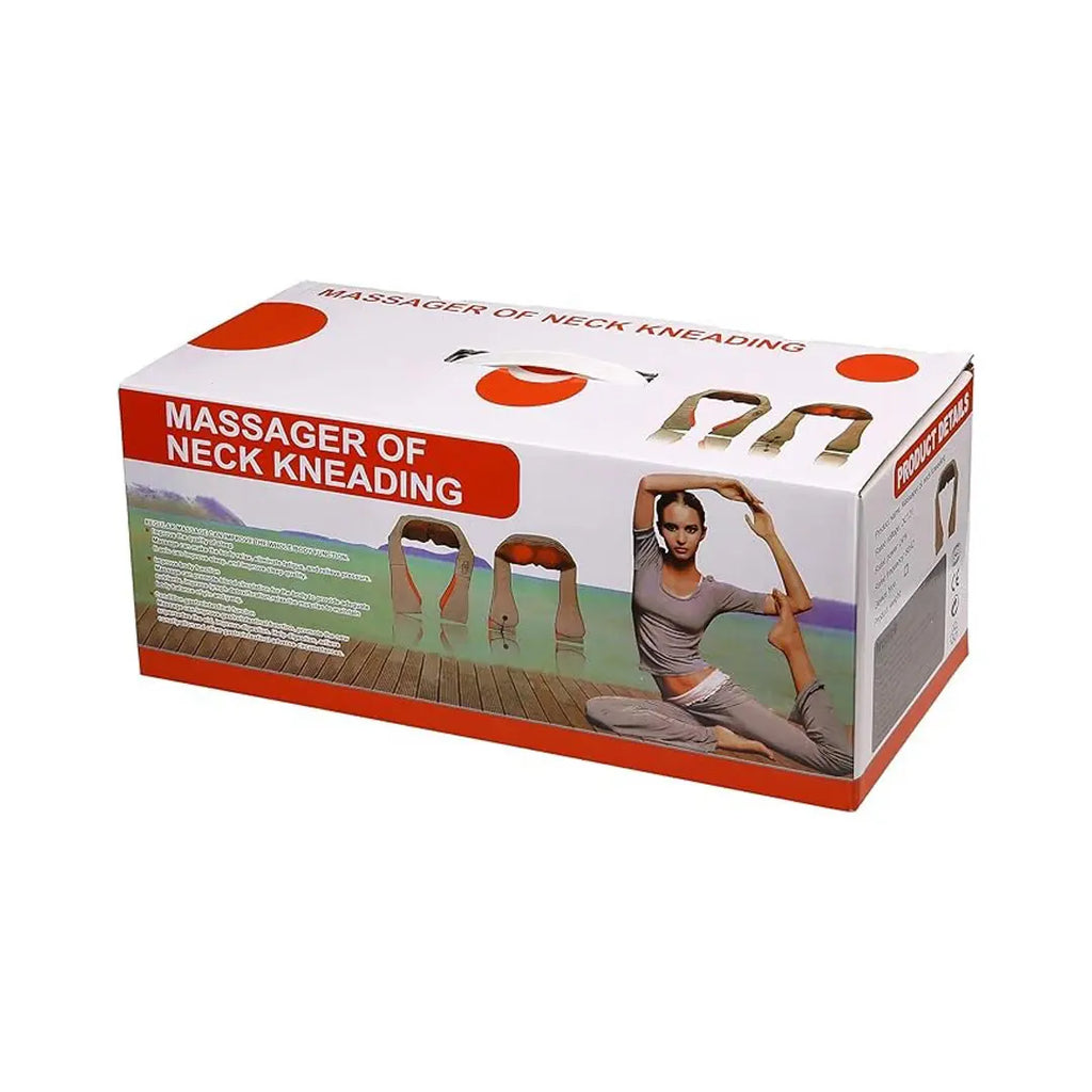 Portable kneading massager for neck and shoulder relaxation at home
