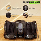 Reflexology inspired electric foot massager for stress relief and daily relaxation