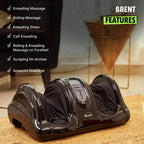 Digital control foot massager with adjustable modes and intensity settings for comfort