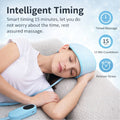 Heated airbag head massage cap with 6 zone compression therapy for relaxation
