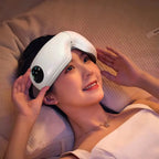 Heated eye massage machine for stress reduction and improved relaxation