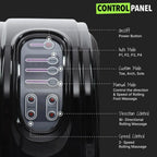Dual chamber foot massage machine designed to relax soles arches and improve circulation