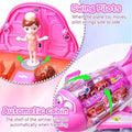 Electric pink plane toy for kids with 360 degree rotating bump and go action