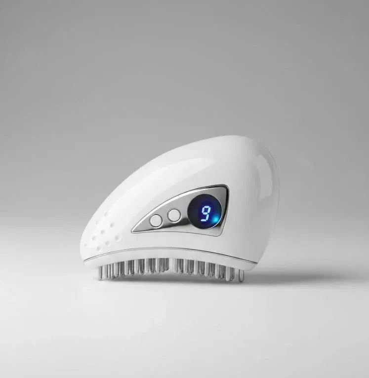 Intelligent scraping board facial and body massager with digital display and adjustable massage levels