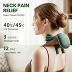 Shoulder and neck massager with electric kneading therapy for pain relief