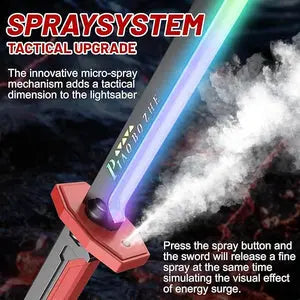 Colorful glowing toy knife with bright LED lights for fun action play