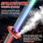 Colorful glowing toy knife with bright LED lights for fun action play