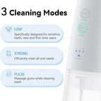 Deep cleaning water flosser with adjustable nozzle for complete oral care