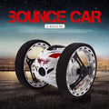 RC Bounce Car jumping stunt toy with remote control 360 degree flip and spin action