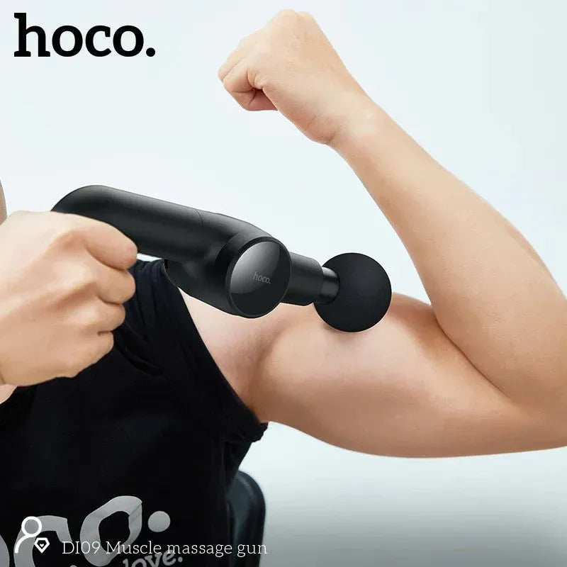 Rechargeable Hoco D109 massager with adjustable intensity levels for muscle recovery