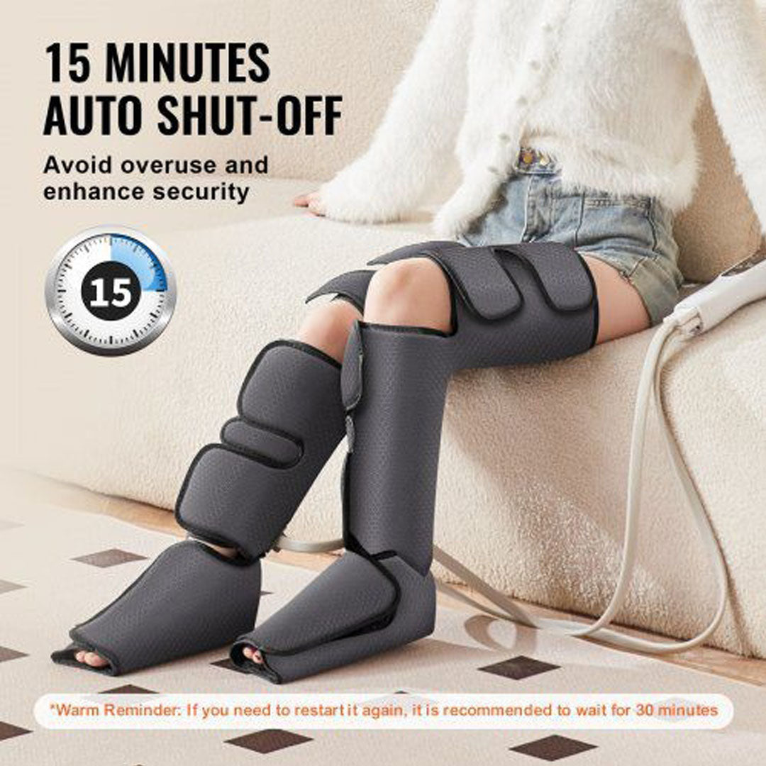 Air Compression Leg Massager Full Leg Circulation Therapy Device for Pain Relief
