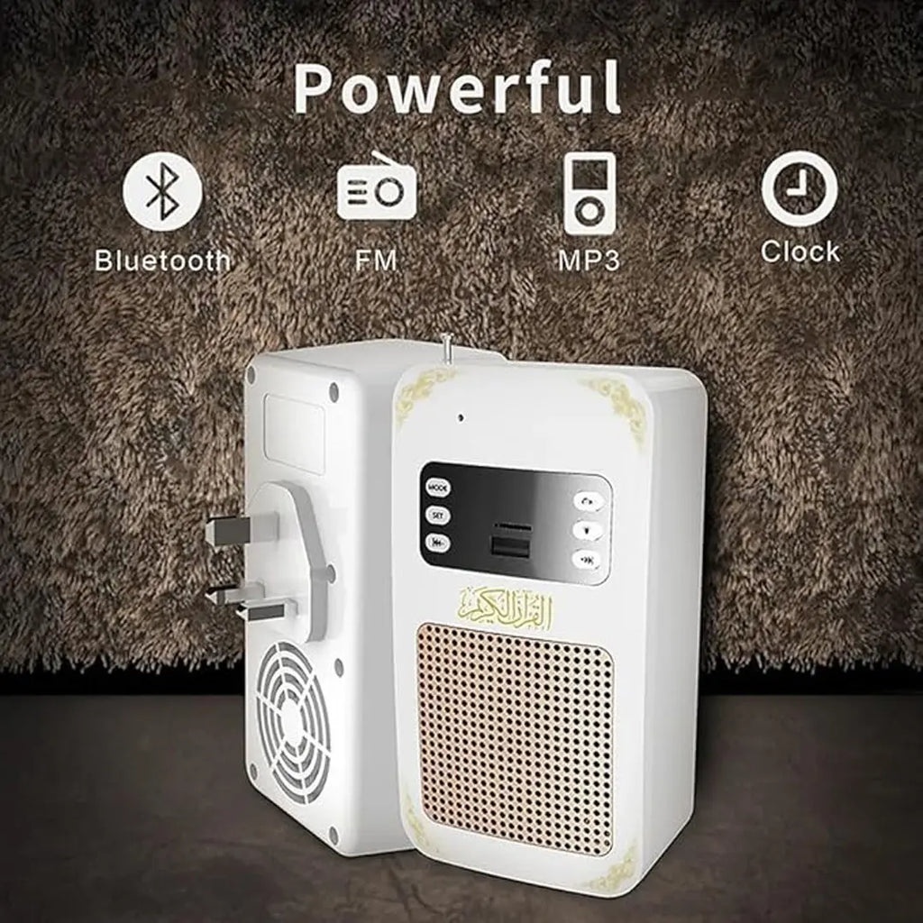 Portable Quran speaker with remote control for easy Islamic audio listening