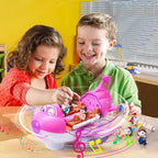 Smart electric airplane toy for indoor play and creative entertainment