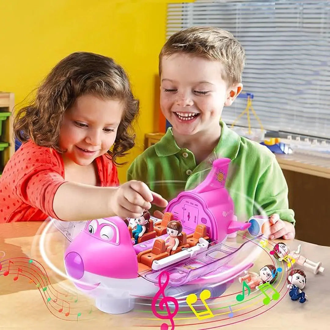 Smart electric airplane toy for indoor play and creative entertainment