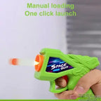 Kids target gun set with rotating electric target for exciting shooting play