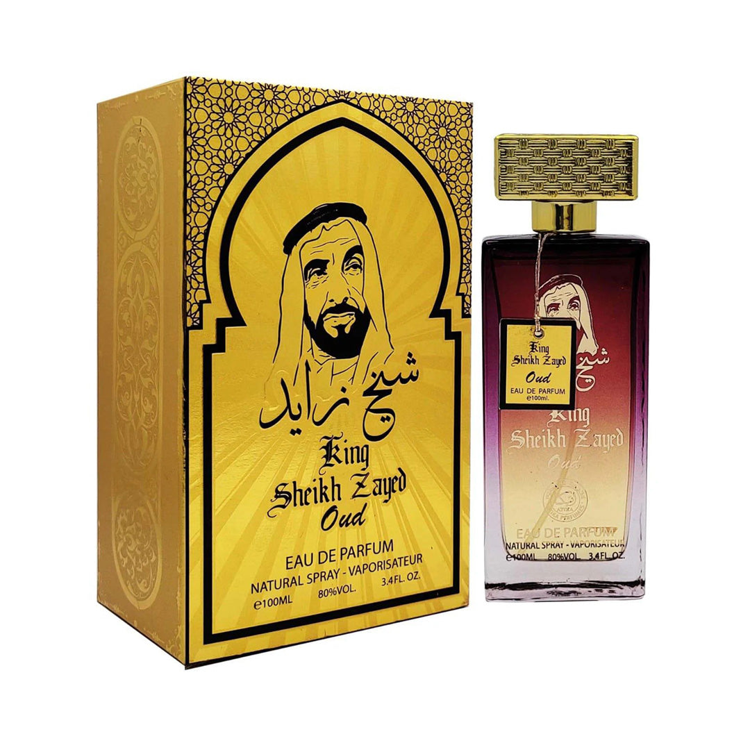 King Sheikh Zayed Oud Eau De Parfum 100ML Luxury Arabian Oud Long Lasting Fragrance for Men