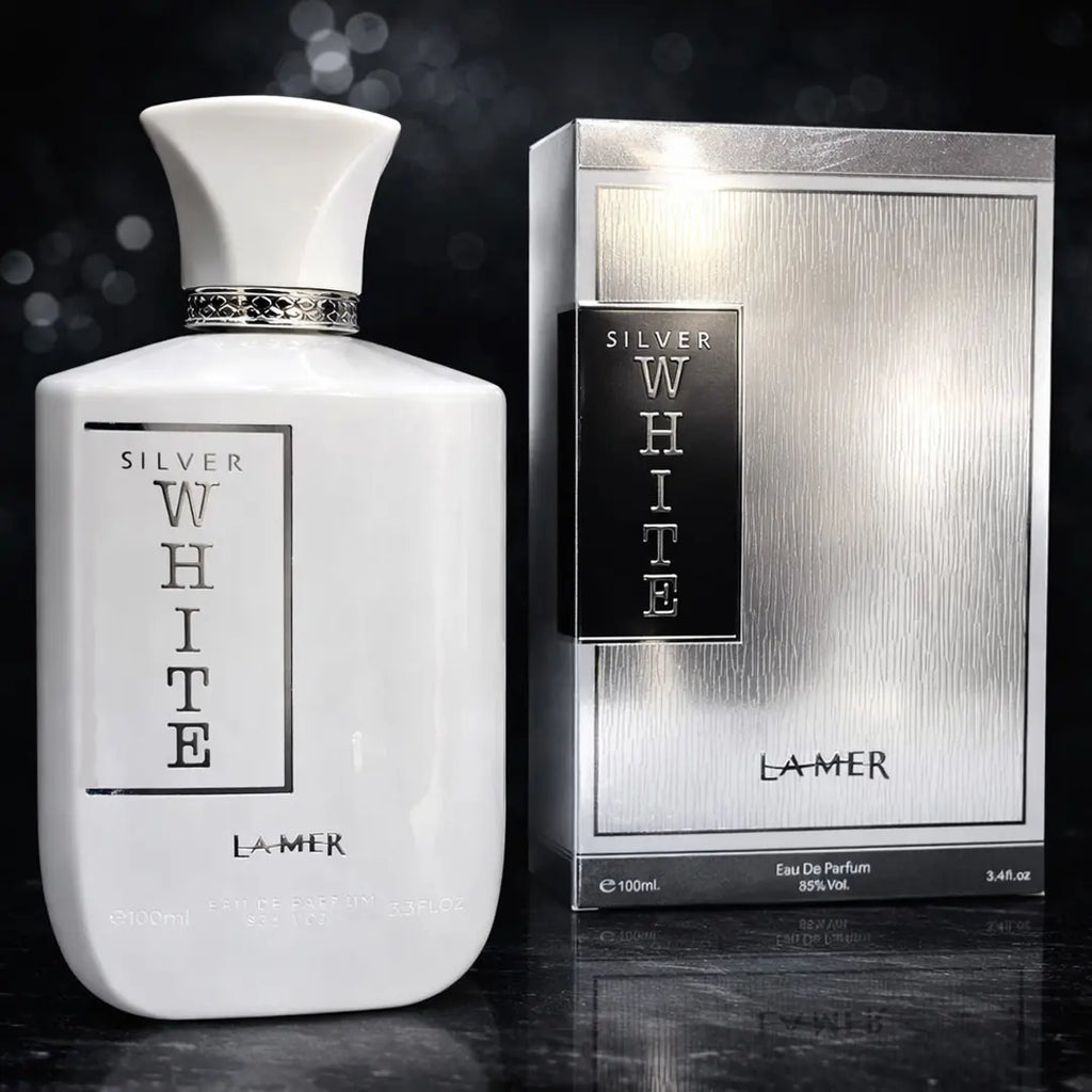 Silver White perfume 100ml with fresh floral woody long lasting fragrance